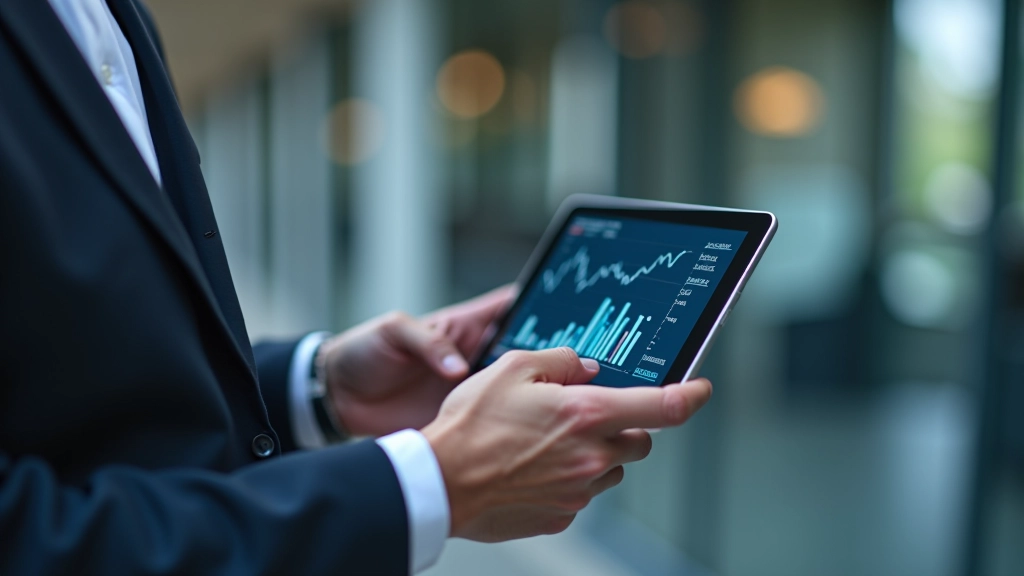 Wirtschaftsanalyst überprüft aktuelle Konjunkturdaten und BIP-Trends